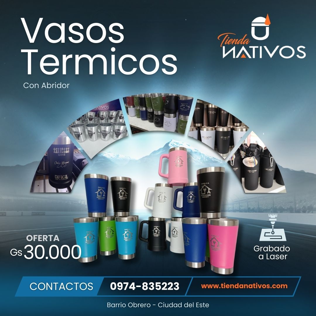 Vasos termicos con abridor (vas03)