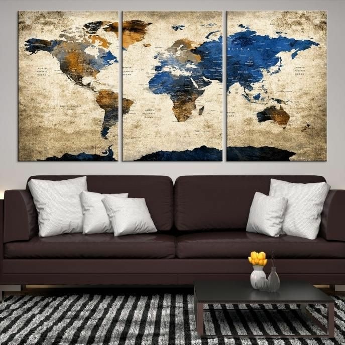 Oferta Cuadro decorativo mapa mundi (00071)