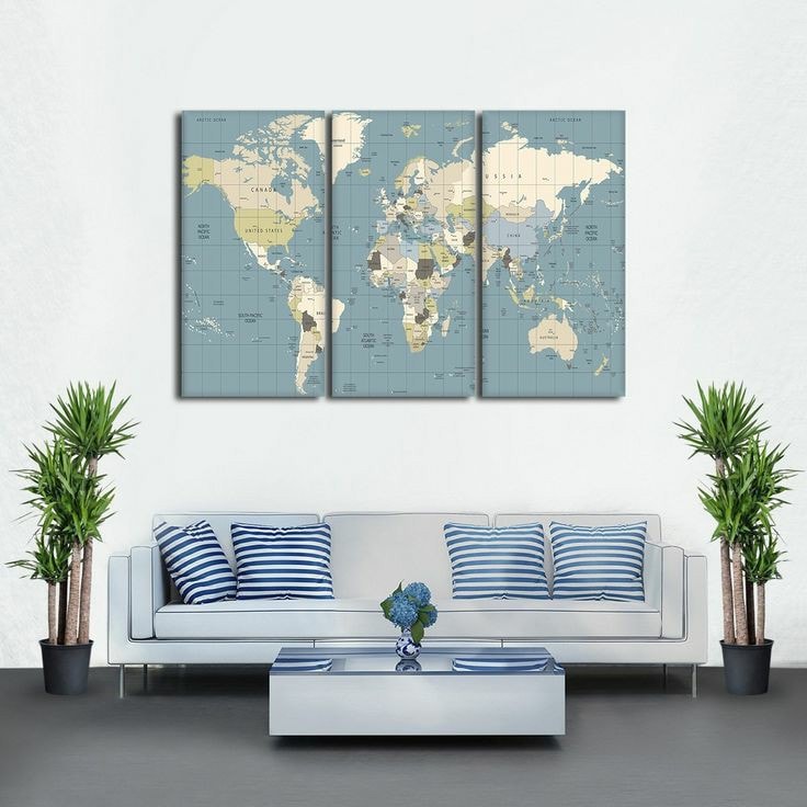 Oferta Cuadro decorativo mapa mundi (00071)